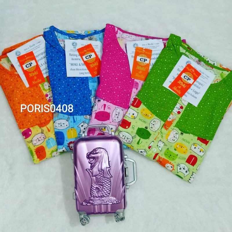 BAJU TIDUR HOKI &amp; SHEILA CP KATUN WANITA (baby cat)