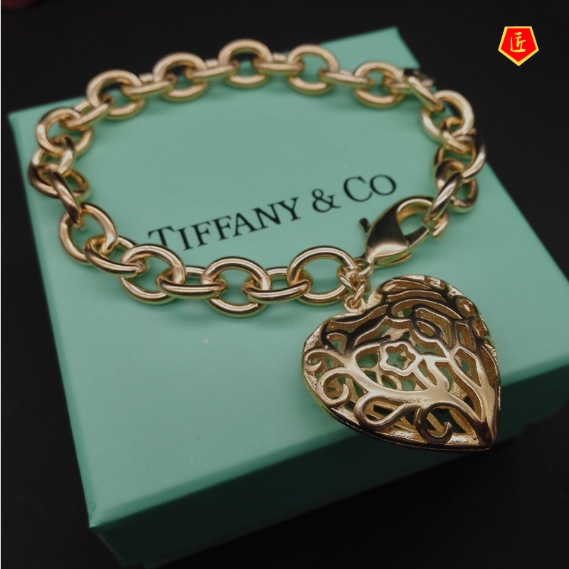 [Ready Stock]New Fashion Creative Hollow Heart Bracelet