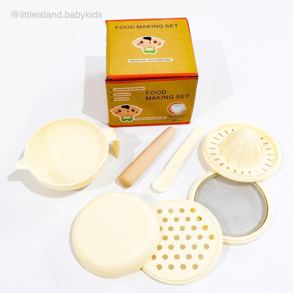 LIN044 - 7in1 Food Making Set (Peralatan Pembuat Makanan Bayi) Import