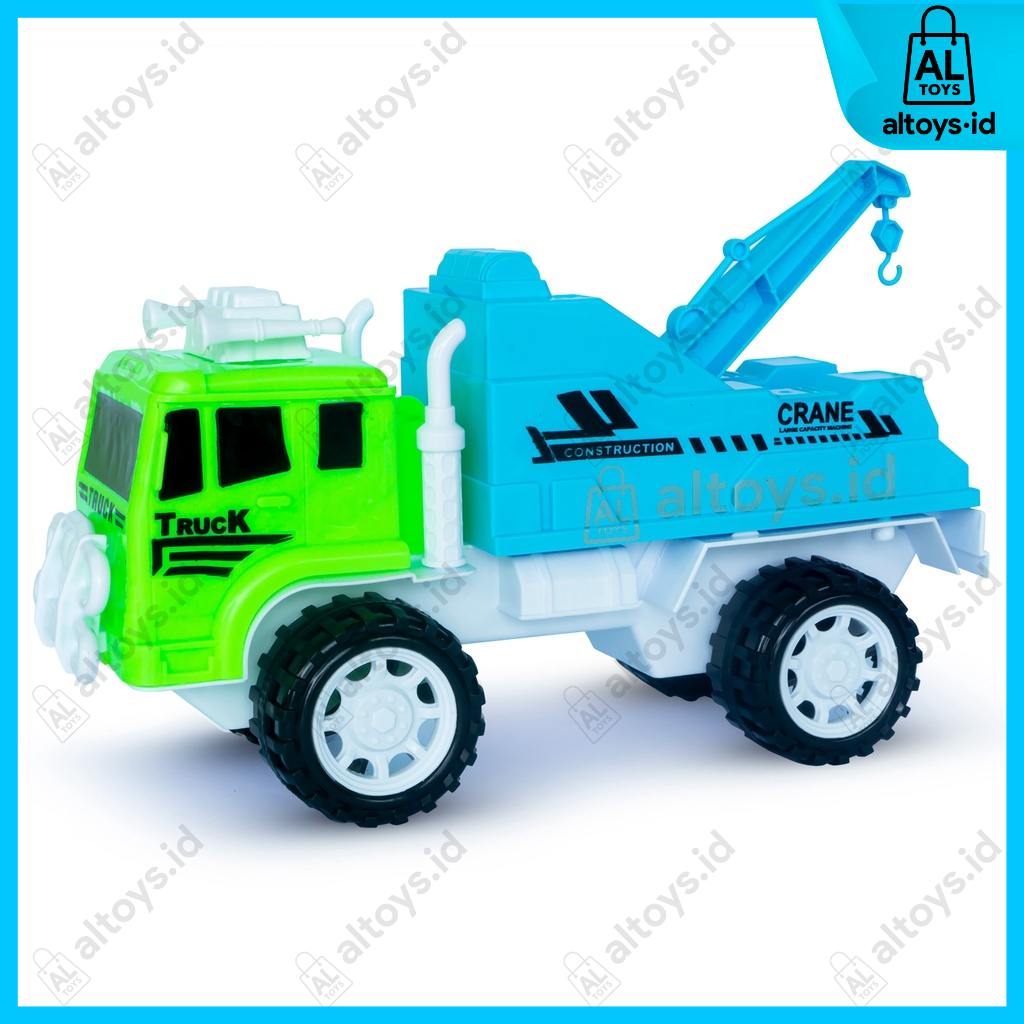 Mainan Mobil Towing Crane Derex Mobil Truk Miniatur AK03