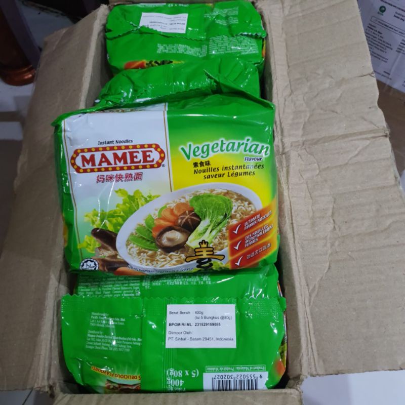 mamee mie instant vegetarian vegan / mie instan vegetarian
