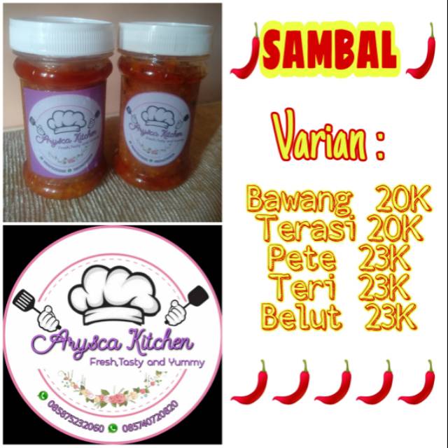

Sambal kemasan 200gr