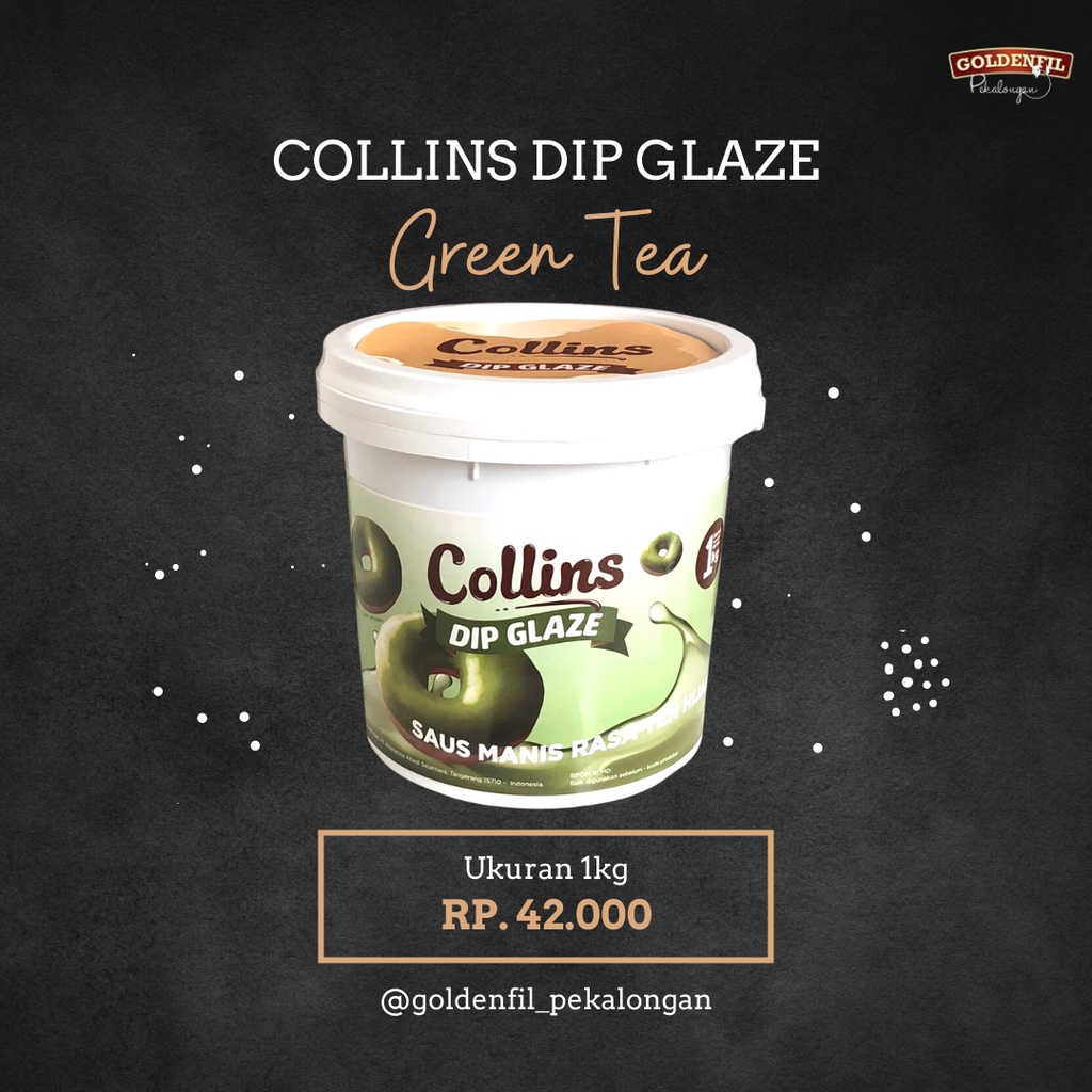 

Collins Dip Glaze Green Tea / Teh Hijau 1kg