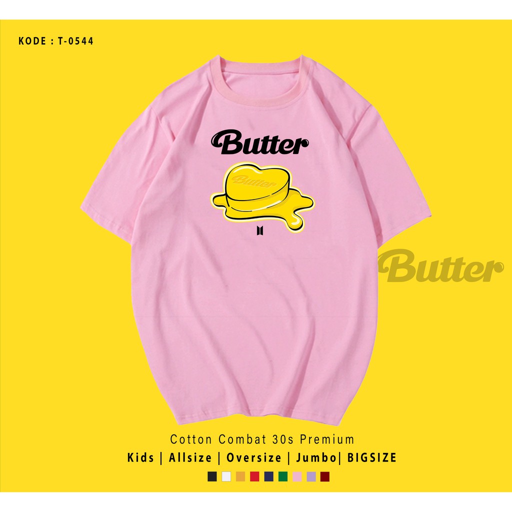 T0544  T-SHIRT / KAOS UNISEX / TUMBLR TEE / REAL PICTURE KPOP BTS BUTTER ALBUM / IMPORT / ARMY