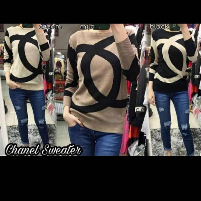 baju rajut chanel switer