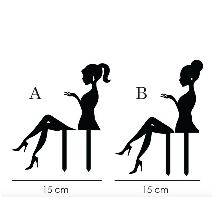 Siluet Wanita Duduk Acrylic Girl Or Woman Sit Silhouette Shopee Indonesia