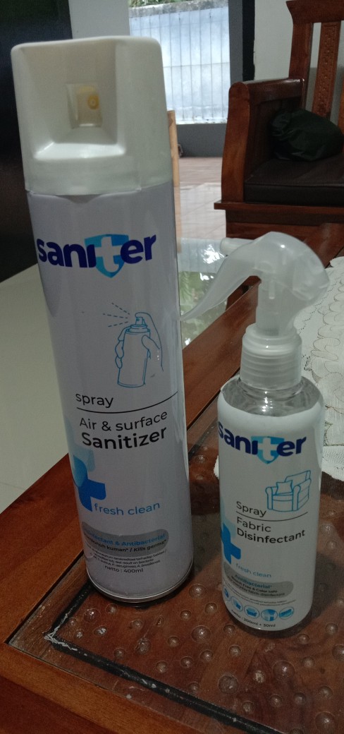 Saniter Fabric Disinfectant Disinfektan Spray 230 Ml