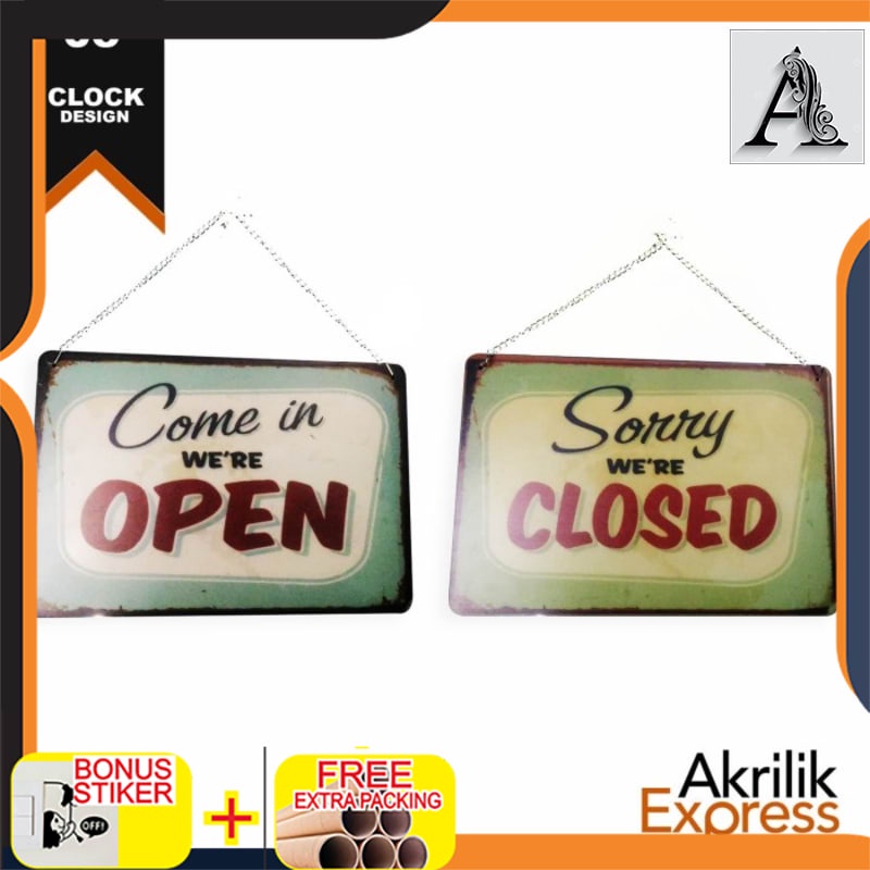 

Grosir Sign open closed 05