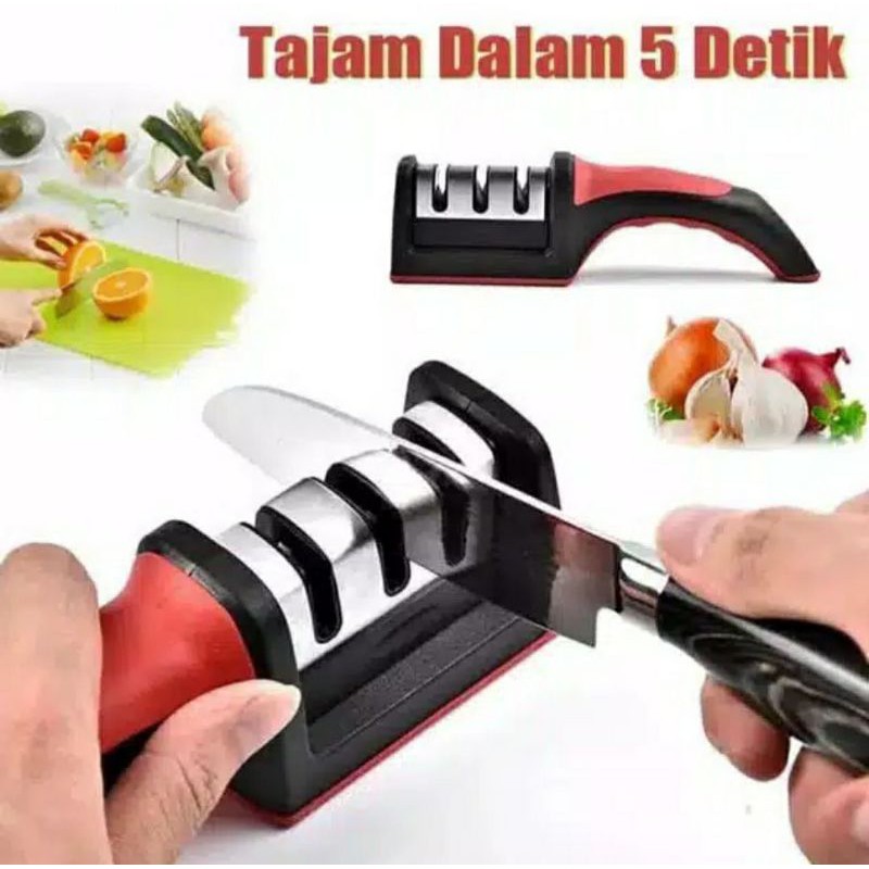 ALAT PENGASAH PISAU TAJAM DALAM 5 DETIK ASAHAN KNIFE SHARPNER IMPORT MURAH DAPUR PROFESIONAL