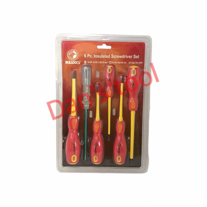 Obeng Listrik BULLOCKS Set 6pc - Obeng Elektrik - Electric Screwdriver