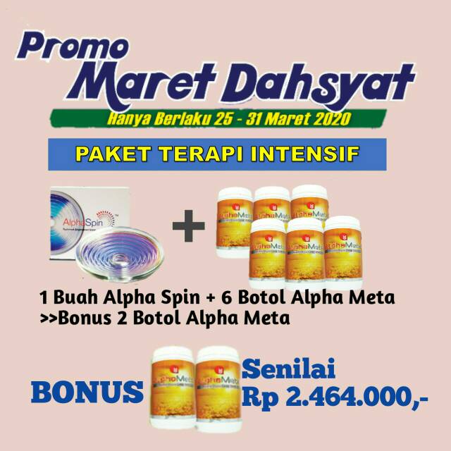Promo paket terapi intensif untuk booster imunitas alami&cepat|alpha spin|alpha meta|vertigo|jantung