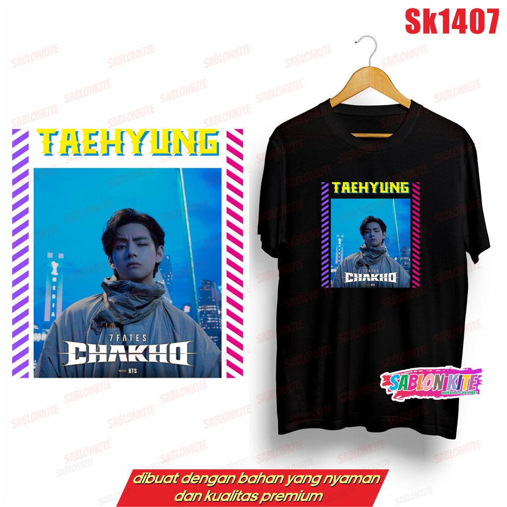 MURAH!!! KAOS KPOP MEMBER CHAKhO SK1407 JK SG V JH RM JIN JM BYK WARNA