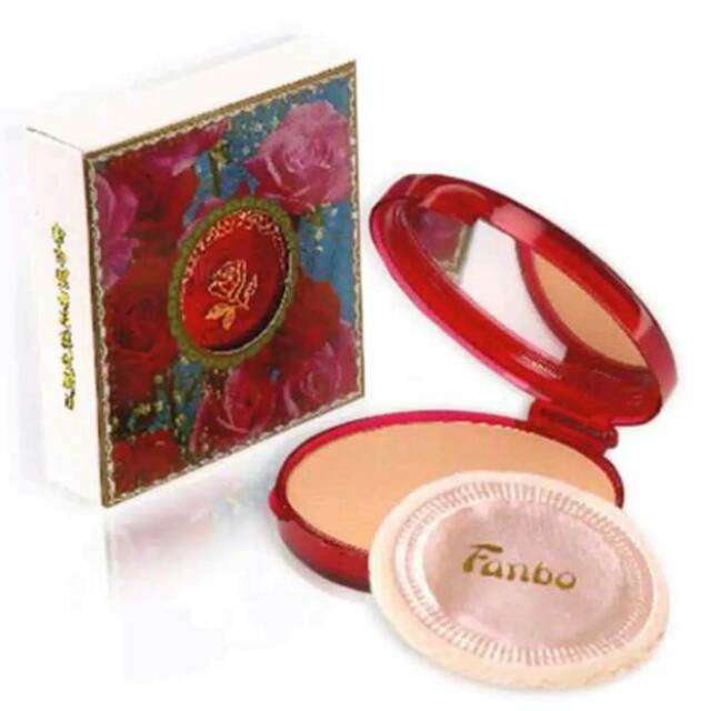 Fanbo Rose 68 Compact Powder/Bedak Fanbo Rose/Pancake Rose no. 4 ochre