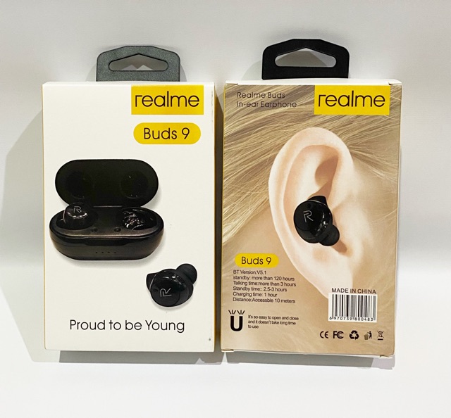 Headset Bluetooth Realme Buds 9 ( Model Touch ) True Wireless Earbuds Realme Buds 9