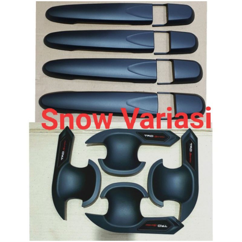 Paket Outer Handle TRD Sportivo Hitam Doff Chrome Calya Sigra 2016 2018 2021