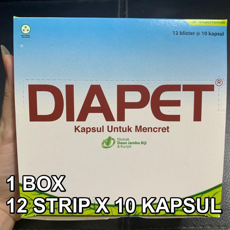 DIAPET 1 BOX ISI 12 STRIP X 10 KAPSUL