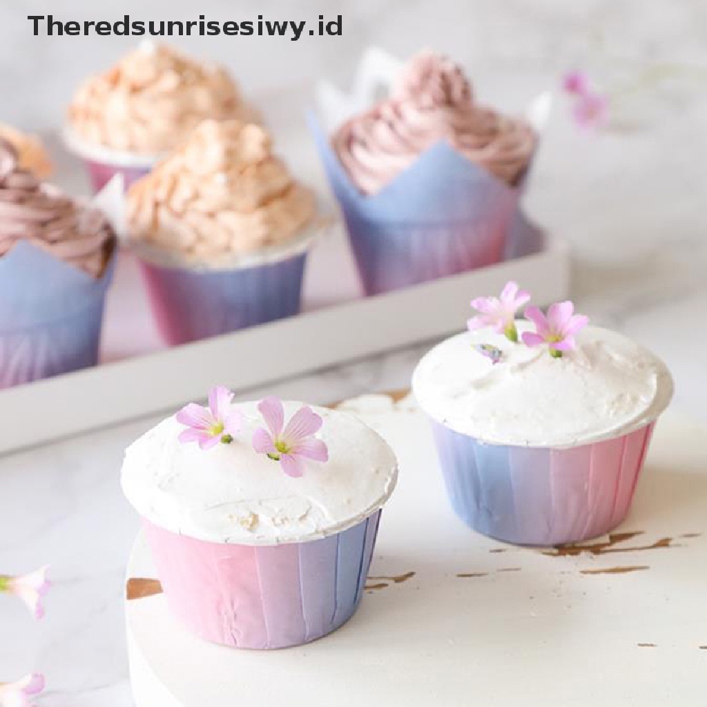 # Alat Rumah Tangga # 50pcs Kertas Cetakan Cupcake Muffin DIY