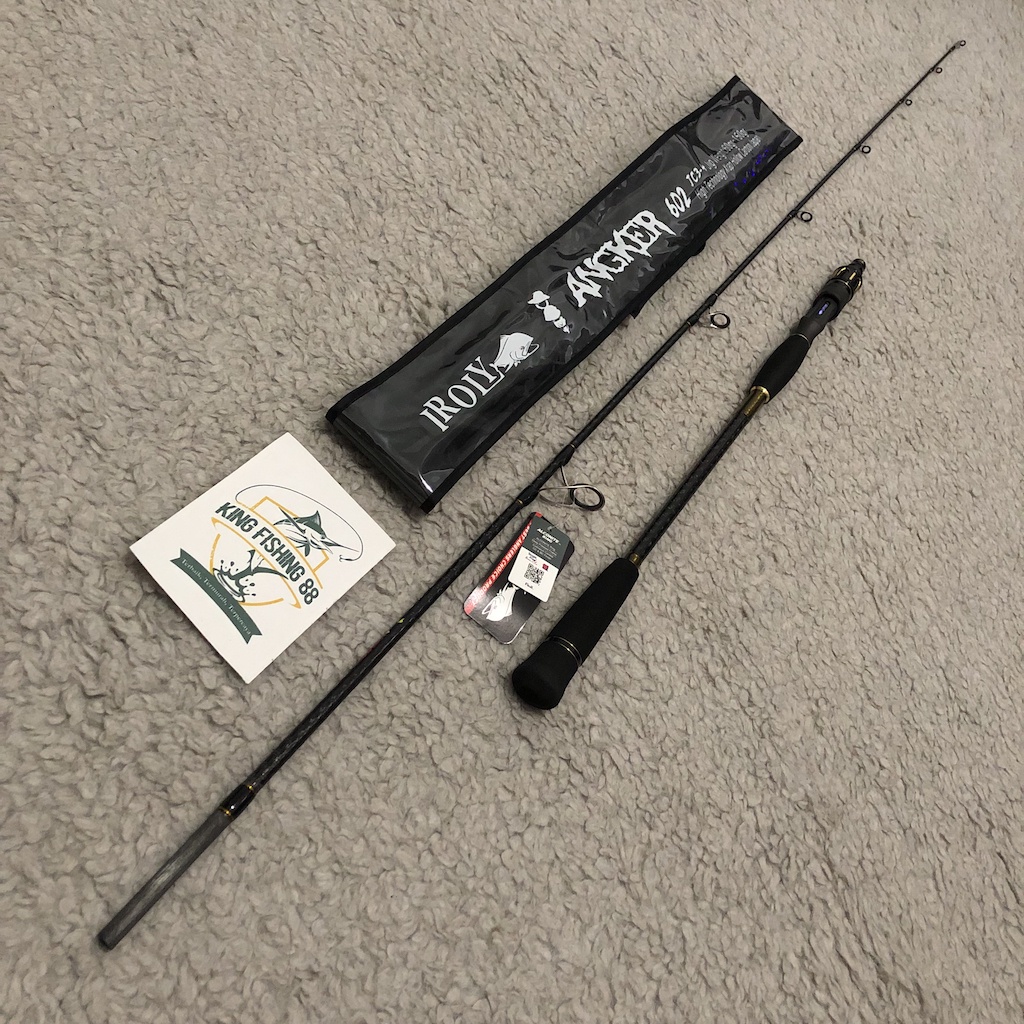 Alat Pancing Pancingan Joran Pancing IROLY Angker 602 180cm Carbon Ulir Full Fuji Alconite Murah