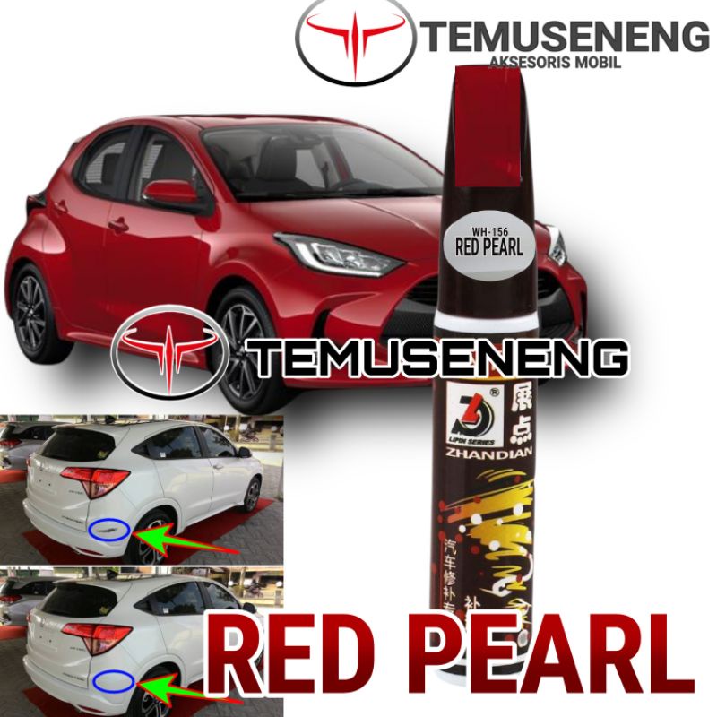 Merah Maroon Pearl Red Metalik Warna Cat Mobil Motor Noda Gores Lecet Auto Pen Paint Red Metallic Sc
