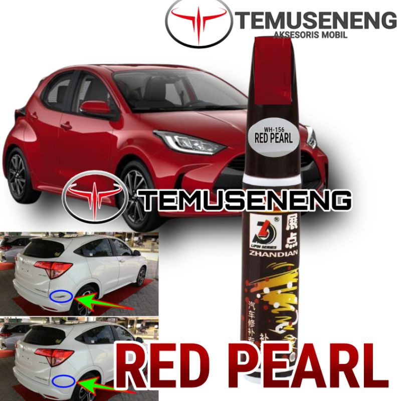 Merah Maroon Pearl Red Metalik Warna Cat Mobil Motor Noda Gores Lecet Auto Pen Paint Red Metallic Scratch Remover