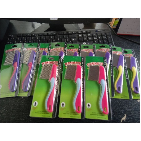 SISIR KUTU KUCING, GROOMING STAINLESS/sisir kutu