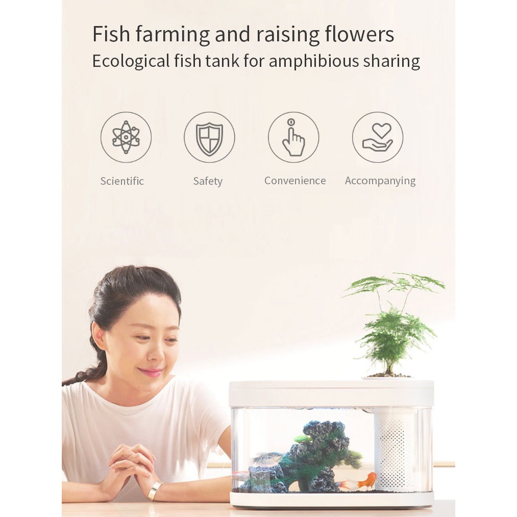 YOUPIN GEOMETRY Aquaponics Amphibious Ecosystem Fish Tank