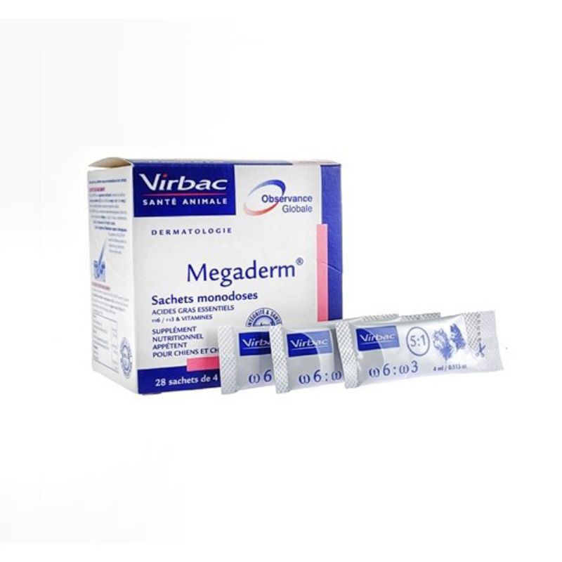 Virbac Megaderm Sachet 8ml / Vitamin Bulu Anjing Dan Kucing / Sachet 8ml