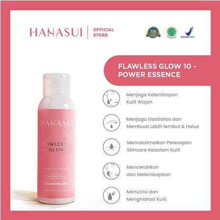 ✨ AKU MURAH ✨HANASUI FLAWLESS GLOW 10 POWER ESSENCE 100ml