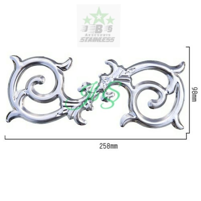 BUNGA S BATIK STAINLESS STEEL