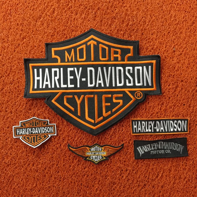 BACKPATCH BORDIR HARLEY DAVIDSON SATU SET PREMIUM