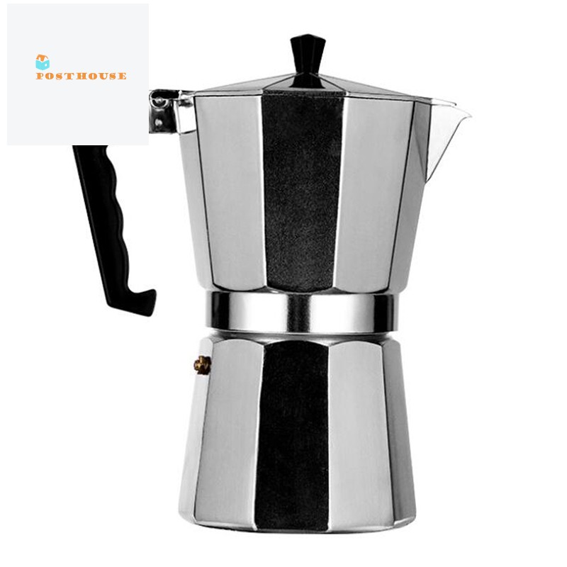 450ml Coffee Maker Aluminum Mocha Espresso Percolator Pot Coffee Maker Moka Pot 9 Cup For Stovetop Coffee Maker Shopee Indonesia