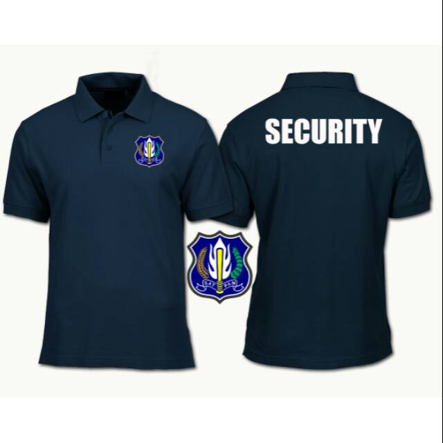 kaos kerah/polo shirt/baju keren SATPAM SECURITY
