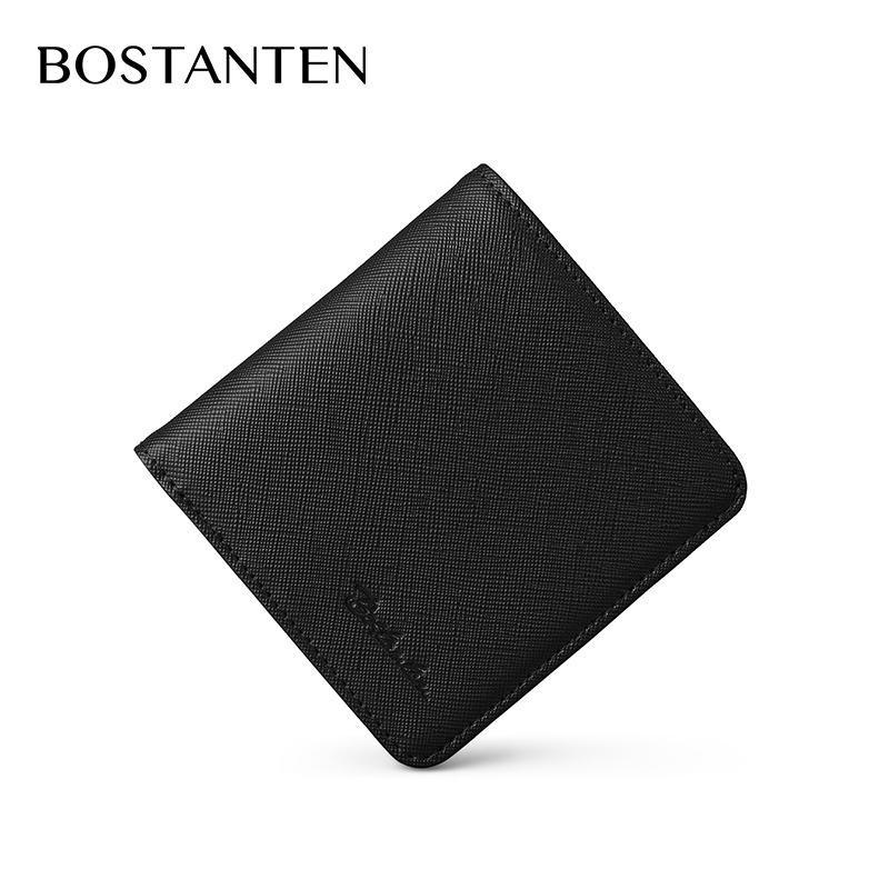 Bostanten Dompet Lipat untuk Wanita Dompet Pendek dengan Pemegang Kartu Gesper Magnetik Dompet untuk Wanita