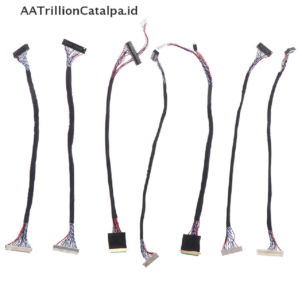 Aatrillioncatalpa 15pcs Kabel LVDS 10-65inch 20-50pin 6bit 8bit