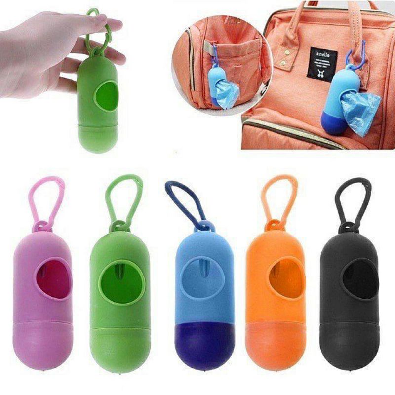 Case Kapsul Dispenser Portable Holder Popok Baby Kantong Plastik Sampah