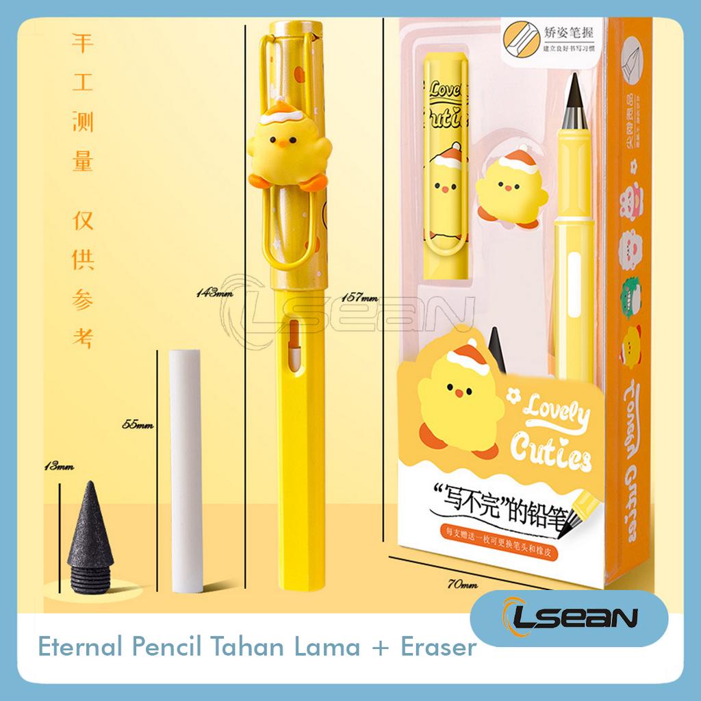 Magic Eternal Pen Pulpen Ajaib Abadi Motif Boneka Karakter Lucu