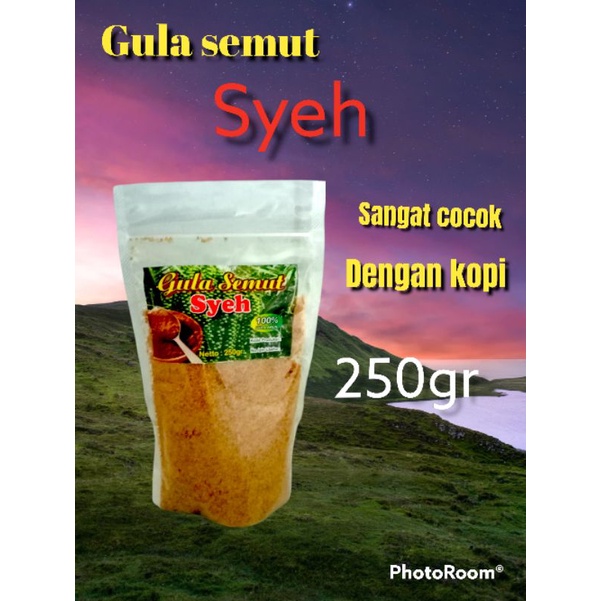 

GULA SEMUT 250gr gula aren merek syeh dari gunung puntang