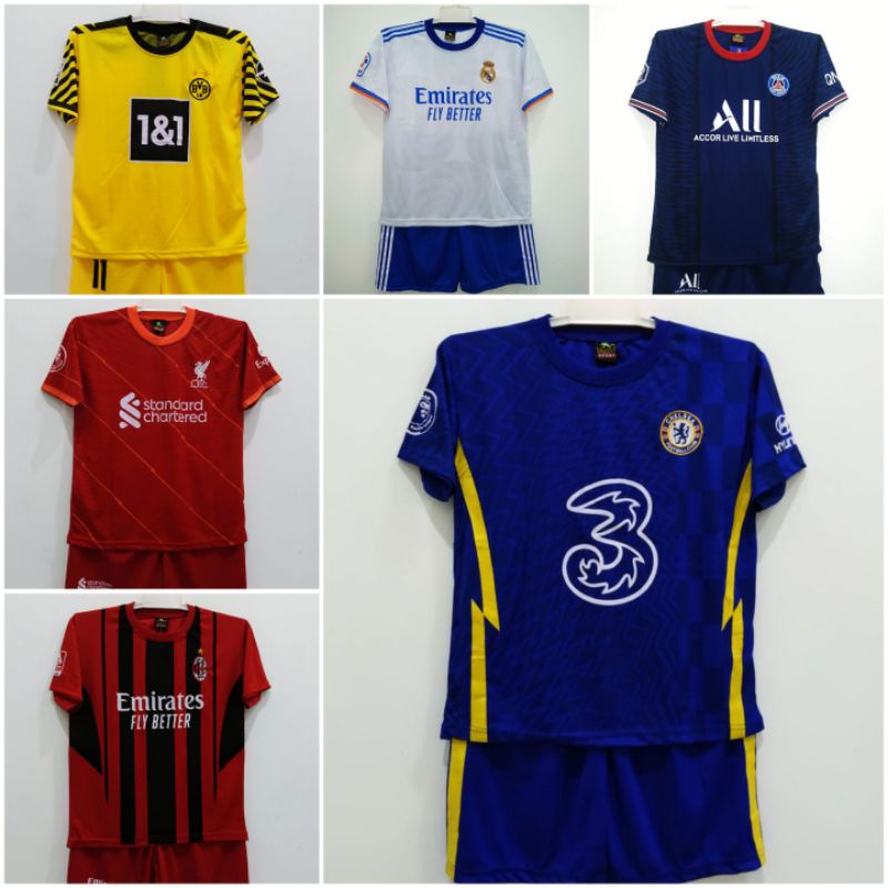 SETELAN BOLA ANAK USIA 1-7 THN BEST SELLER/BAJU BOLA ANAK/SERAGAM BOLA MURAH/BISA COD BAYAR DIRUMAH