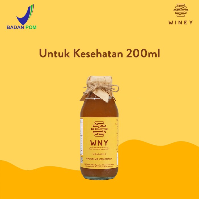 

WINEY Healthy Drink Madu Hutan Lemon Cuka Apel BAHAN ALAMI - 200 ml