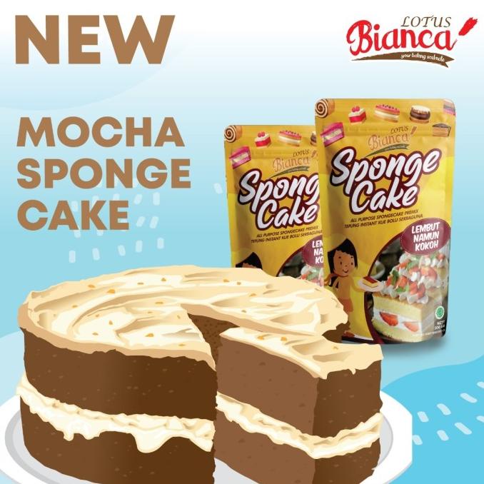 

300gr Bianca Lotus MOCHA Spongecake Premix (tepung instan kue bolu)