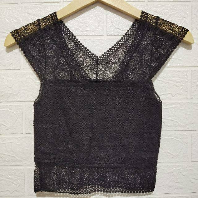 Crop Brukat Renda Miranda 269 - Thank Top Renda