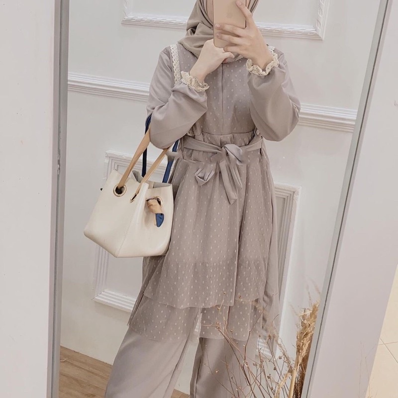 ZANILA ORGANZA ONE SET / LACE ORGANZA ZIPPER