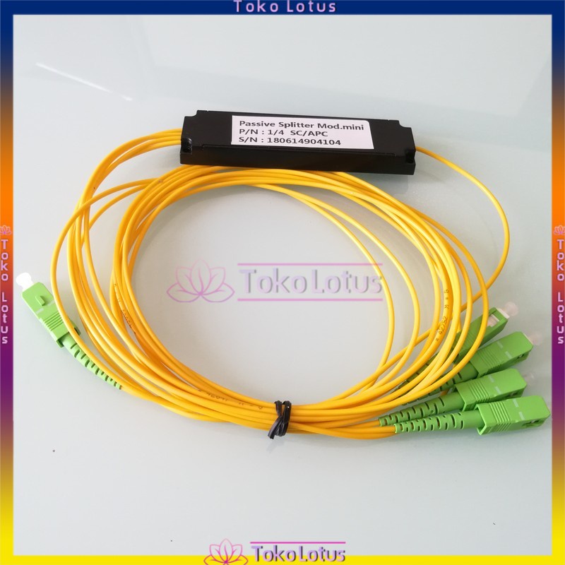 Passive splitter / pasif spliter 1:4 fiber optic SC APC [Bisa Bayar Ditempat]