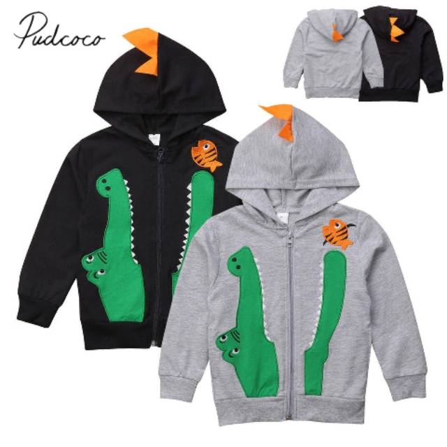 Jaket baby motif buaya dengan ikan