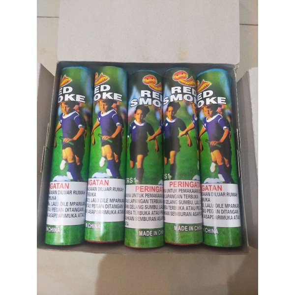 PROMO RED SMOKE - Smoke Bomb - Supporter Smoke - Harga Per Pack isi 10Pcs