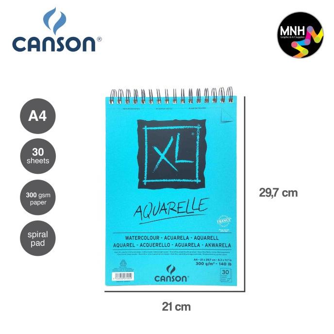 

PERALATAN MENGGAMBAR DRAWING BOOK CANSON XL AQUARELLE 300G A3 - A5 PERALATAN LUKIS