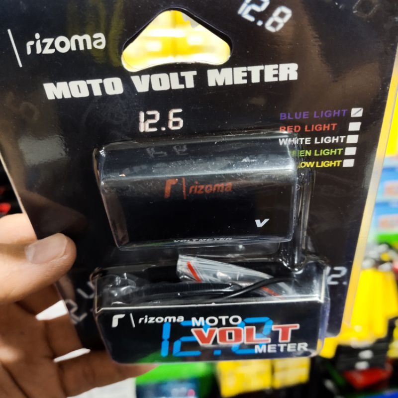 VOLT METER PENGUKUR ACCU AKI MOTOR RIZOMA UNIVERSAL