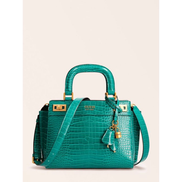 GUESSS katey croc print handbag