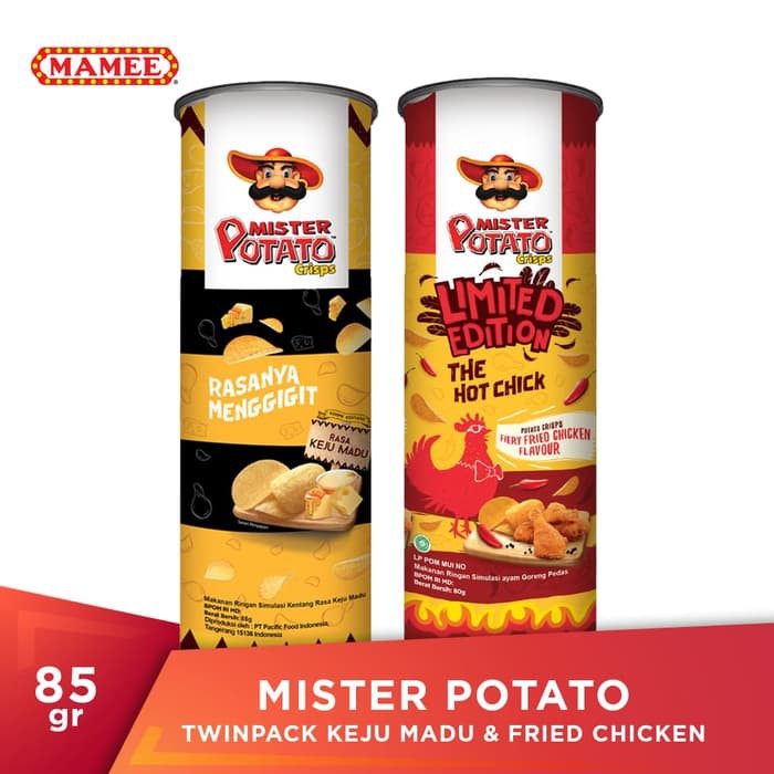 

Mister Potato Crisps Duo Mix 85 gr KECIK ~ kp1886
