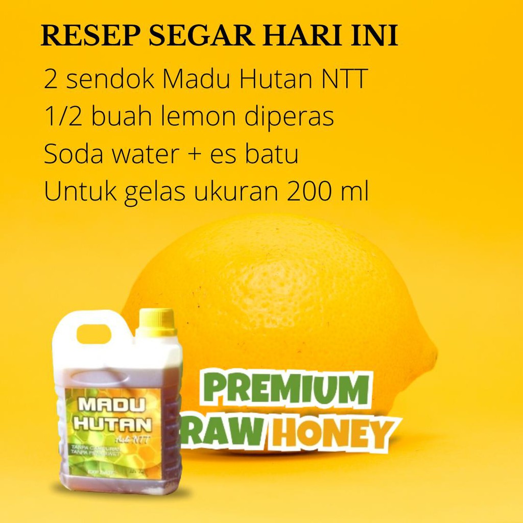 

Madu Hutan Asli Murni Premium dari NTT Timor Kemasan Jerigen 1 Liter Surabaya Tanpa Campuran